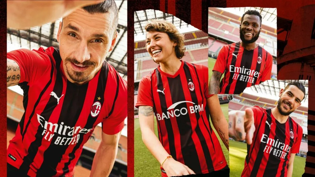 Nova camisa do AC Milan 2021/22 divulgada pela Puma